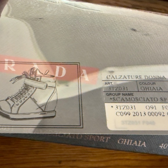 Prada Wedge Suede Ankle Booties Lace Up + Velcro + Zipper 39 / 9 - Picture 10 of 13